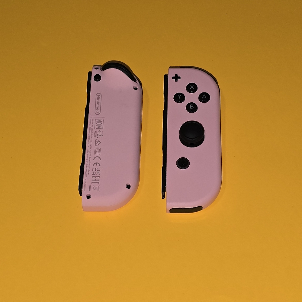 Nintendo Switch Pastel Pink Left and Right Joycons OEM Nintendo Exc Condition